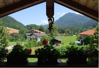 Blick vom Balkon